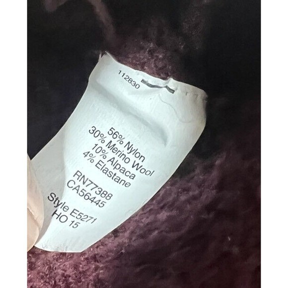 Madewell wool blend sweater size small turtleneck maroon - Picture 4 of 7